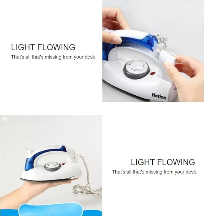 H&F Mini Travel Steam Iron (Mini Portable Foldable Electric Steam Iron)