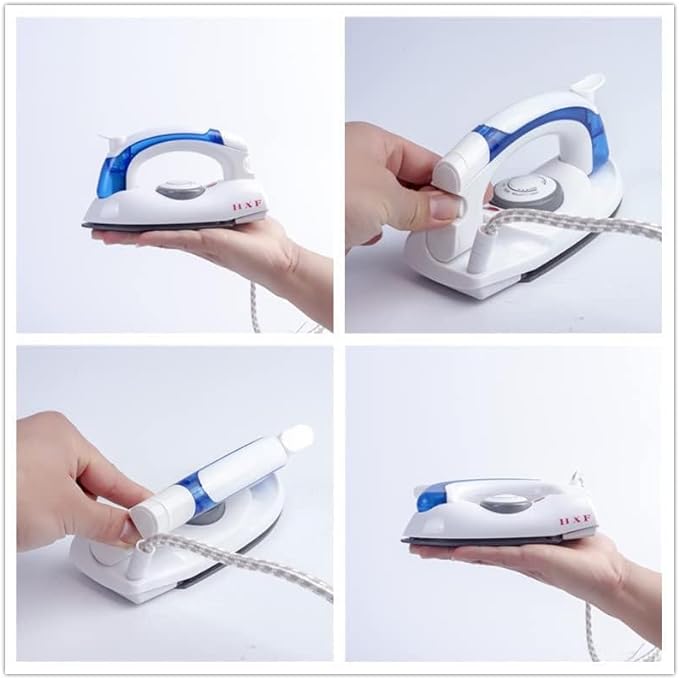 H&F Mini Travel Steam Iron (Mini Portable Foldable Electric Steam Iron)