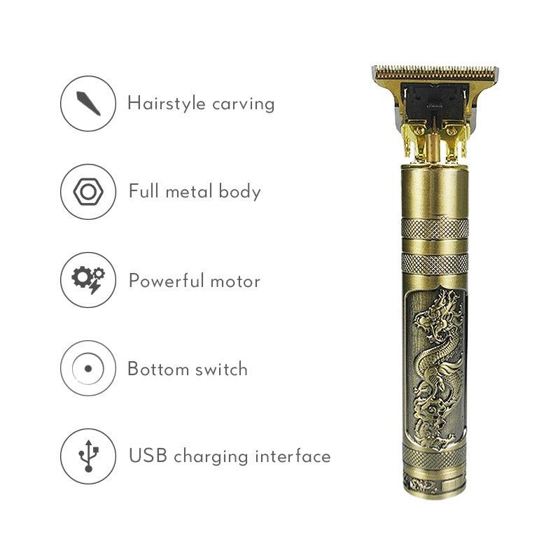 Golden Men's Hair Clipper Professional Beard Trimmer